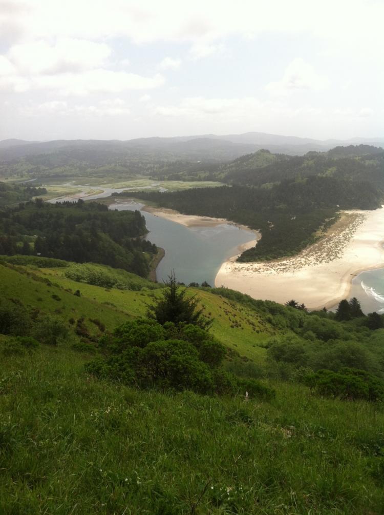 Salmon River Estuary from Cascade Head, May 17, 2012